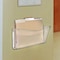 Azar Displays Clear Plastic Wall Mount File Holder with Double Sided Tape, 4PK 250035 - alternate 2